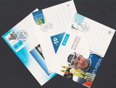 Estonia Cover 2001 Pre-paid Stationary Card #8-10 CTO FDC XF Z4107 - Image 1 of 4