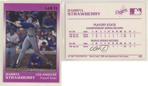 1991 Star Gold /1500 Darryl Strawberry #48