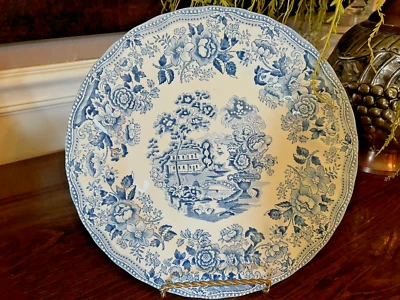 CHURCHILL "The Georgian Collection" Tonquin Blue 10 1/4" Dinner Plate ~ EXC - Image 1 of 3