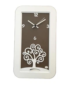 Reloj de Pared ACCA de Madera Rectangular Con Árbol de la Vida OG.254OR - Imagen 1 de 2