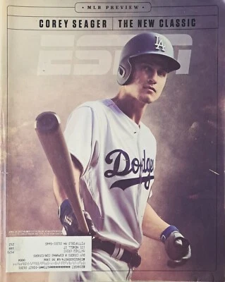 ESPN Magazine 2017 April Corey Seager MLB Preview Los Angelos Dodgers Baseball - Image 1 of 2