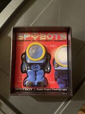 SPYBOTS Cybernetic Security Robots - SPOTBOT - Blue Spybot - Bright LED Light