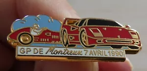 SEHR SELTENE PINS FERRARI F40 GRAND PRIX DE MONTREUX 1990 ARTHUS BERTRAND - Bild 1 von 6