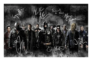 Batman The Dark Knight Rises Cast Signed A4 Photo Print Autograph Christian Bale - Picture 1 of 1