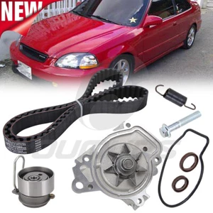 Engine Timing belt Kit Water Pump For Honda Civic DX EX GX LX HX V-TEC 1.7L SOHC - Picture 1 of 12