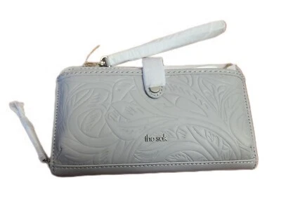 The Sak - Bandolera de cuero iris (humo claro) - Hoja en relieve, logotipo frontal Foto 1 de 4