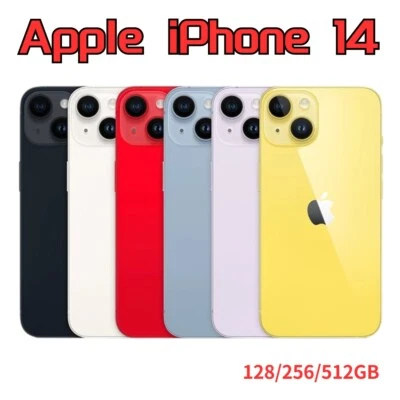 neu ungeöffnet Apple iPhone 14 (5G) 6GB+128GB/256GB/512GB Smartphone Handys iOS - Bild 1 von 4