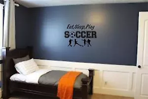 Fußball Ball Sport Teenager Kinder Jungen Mädchen Zimmer Wand Wohndeko Wandbild Vinyl-Aufkleber - Bild 1 von 3