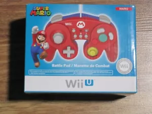 HORI Battle Pad for Wii U (Mario Version) with Turbo - Nintendo Wii U In Box - Picture 1 of 5