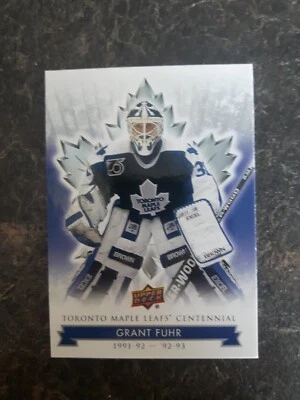 2017 Upper Deck Toronto Maple Leafs Centennial Grant Fuhr Card# 26 - Image 1 of 2