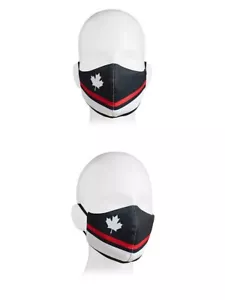 Maple Leaf Bold Stripe Face Mask by Hudson's Bay Size L/XL - Picture 1 of 2