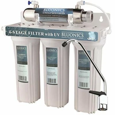 UV Drinking Water Filter System Ultraviolet Light Under Sink Purifier CTO Carbon - Image 1 of 4