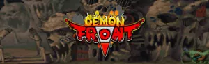 Demon Front Arcade Marquee 26" x 8" - Picture 1 of 1