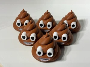 Poop Emoji 6 Pack! Party - Gag Gifts - Stocking Stuffer - Birthday - Anniversary - Picture 1 of 4