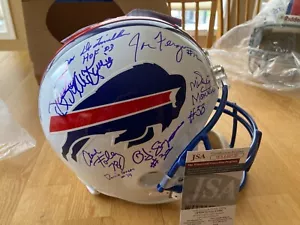 Bills Electric Company Full Size Replica Helm wCOA 8 Unterschriften OJ Simpson JSA - Bild 1 von 2