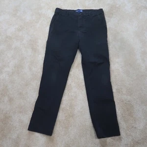 Izod Straight Leg Chino Pants Men's 34x34 Flat Front Black Pants - Picture 1 of 9