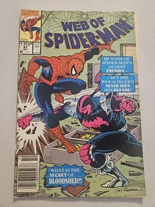 Web of Spider-Man #81 Newsstand (Marvel Comics, October 1991) - Imagen 1 de 12