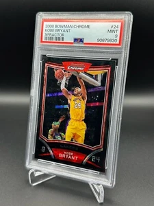 2008-09 Bowman Draft Picks & Stars - Chrome X-Fractor #24 Kobe Bryant /299 PSA 9 - Picture 1 of 2