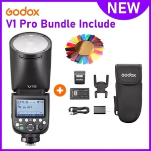 Godox V1 Pro V1Por-C/N/S/F/O HSS TTL tête ronde fausse lumière Speedlite Canon Sony - Photo 1/11