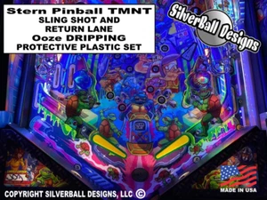 Juego de plástico protector TMNT Sling Shot & Return Lane pinball popa - Imagen 1 de 5