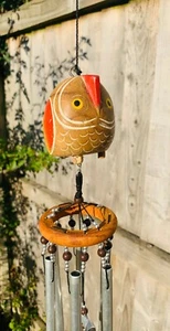 Metal Wind Chimes Animals Fair Trade Garden - Picture 1 of 14