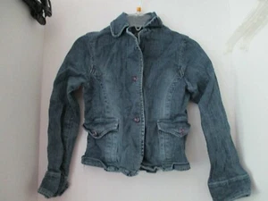 THE CHILDREN'S PLACE~Blue DENIM JEAN JACKET~Girls Large 10/12 - Picture 1 of 5