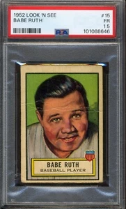 1952 Look 'N See #15 Babe Ruth PSA 1.5 FR *New York Yankees* - Picture 1 of 2