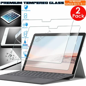 2x Genuine TEMPERED GLASS Screen Protector Cover for Microsoft Surface Go 4 3 2 - Picture 1 of 4