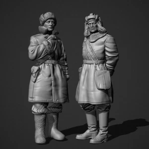 Kit modelo de resina 1:35 soldados tanques soviéticos 2 figuras sin montar sin pintar - Imagen 1 de 1