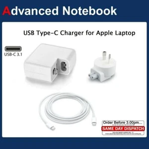 96W USB-C Power Adapter Charger and Type-C Cable for 16" 2019 Apple MacBook Pro - Picture 1 of 14