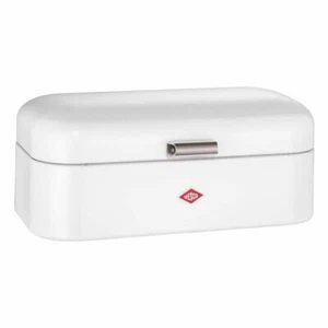 Wesco Breadbox Grandy Breakfast Box Sandwich Box White Steel Sheet 235201-01 - Picture 1 of 1