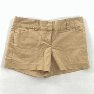 Pantaloncini chino donna firmati Ann Taylor beige tasche vita media Petites 4P - Foto 1 di 7