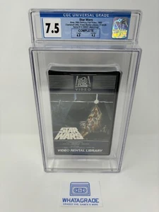 CGC 7.5 CIB Star Wars Video Rental Library 💎 Fox Video First Print 1982 Beta - Bild 1 von 8