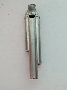 vintage german 6" 3-barrel bicycle signaling whistle - Picture 1 of 9