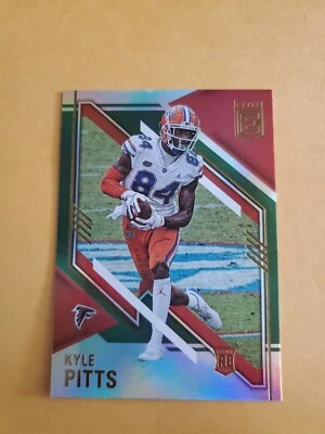 🏈 2021 Donruss Elite KYLE PITTS Green Parallel Rookie Card  #117  Falcons !!!! - Image 1 of 2