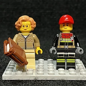 2 LEGO City Advent Calendar 60235 Once Upon A Time Book Guy &Firefighter Vest - Picture 1 of 7