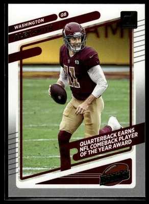 2021 Donruss #HI-20 Alex Smith Highlights - Image 1 of 2