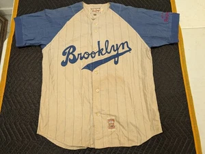 Vintage Mirage Jackie Robinson 1955 Brooklyn Dodgers Jersey Size L - Picture 1 of 11