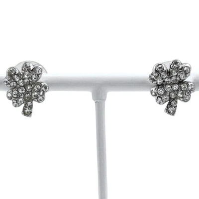 Piercing de trébol CHANEL plata estrás/trébol metálico 3,6 g para mujer Foto 1 de 4