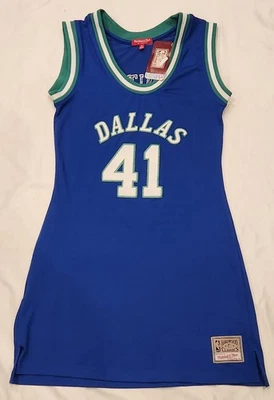 Vestido jersey para mujer Mitchell & Ness Dallas Mavericks Nowitzki talla mediana Foto 1 de 4