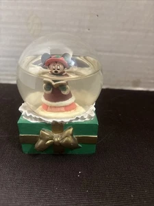 Disney Minnie Mouse Christmas Charoling 3.5” Water Glitter Globe - Picture 1 of 7