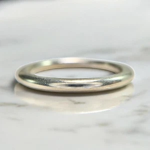 Roberto Coin Designer Signed Sterling Silver Wedding Band Stack Ring - Picture 1 of 8
