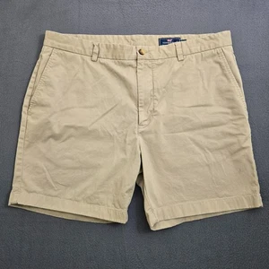 Vineyard Vines Outlet Men 38 Beige 7" Breaker Flat Front Shorts - Picture 1 of 11