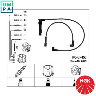 IGNITION CABLE KIT 0823 FOR VAUXHALL ASTRAVAN/Mk/III OPEL OPTIMA 1.6L 4cyl 1.6L - Image 1 of 4