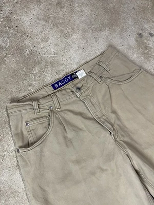 复古 Levi’s Silvertab 1996 Baggy 90 年代宽松版型阔腿裤尺寸 35x33 棕褐色 — 第 1/4 张图片