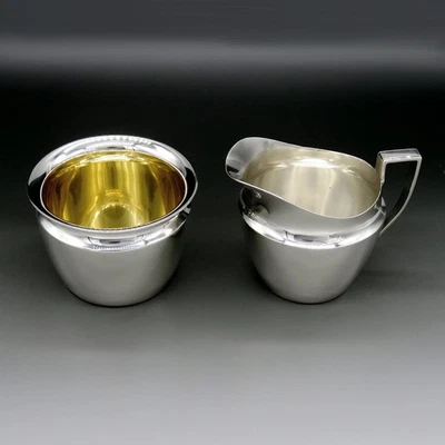 Tiffany & Co Art Moderne/Deco Crema Plata Esterlina Azúcar Bowl SIN MONO Foto 1 de 4