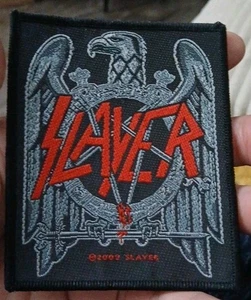 Slayer Pentagramm Silver Eagle Logo Aufnäher Patch Thrash Heavy Metal Neu Lombardo  - Bild 1 von 3