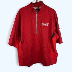 FJ HydroLite Short Sleeve Rain Shirt Red Coke Coca-Cola Men's XL NWT - Picture 1 of 8