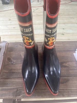 Botas de lluvia vaqueras occidentales Nomad Yippy para mujer dama suerte, talla 7 Foto 1 de 4