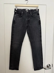 Jeans Citizens of Humanity Emerson donna taglia 25 nero bottoni mosca denim premium - Foto 1 di 15